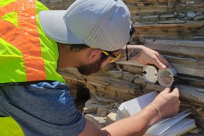 USM Geology Student at the Guadalupe Mountains.