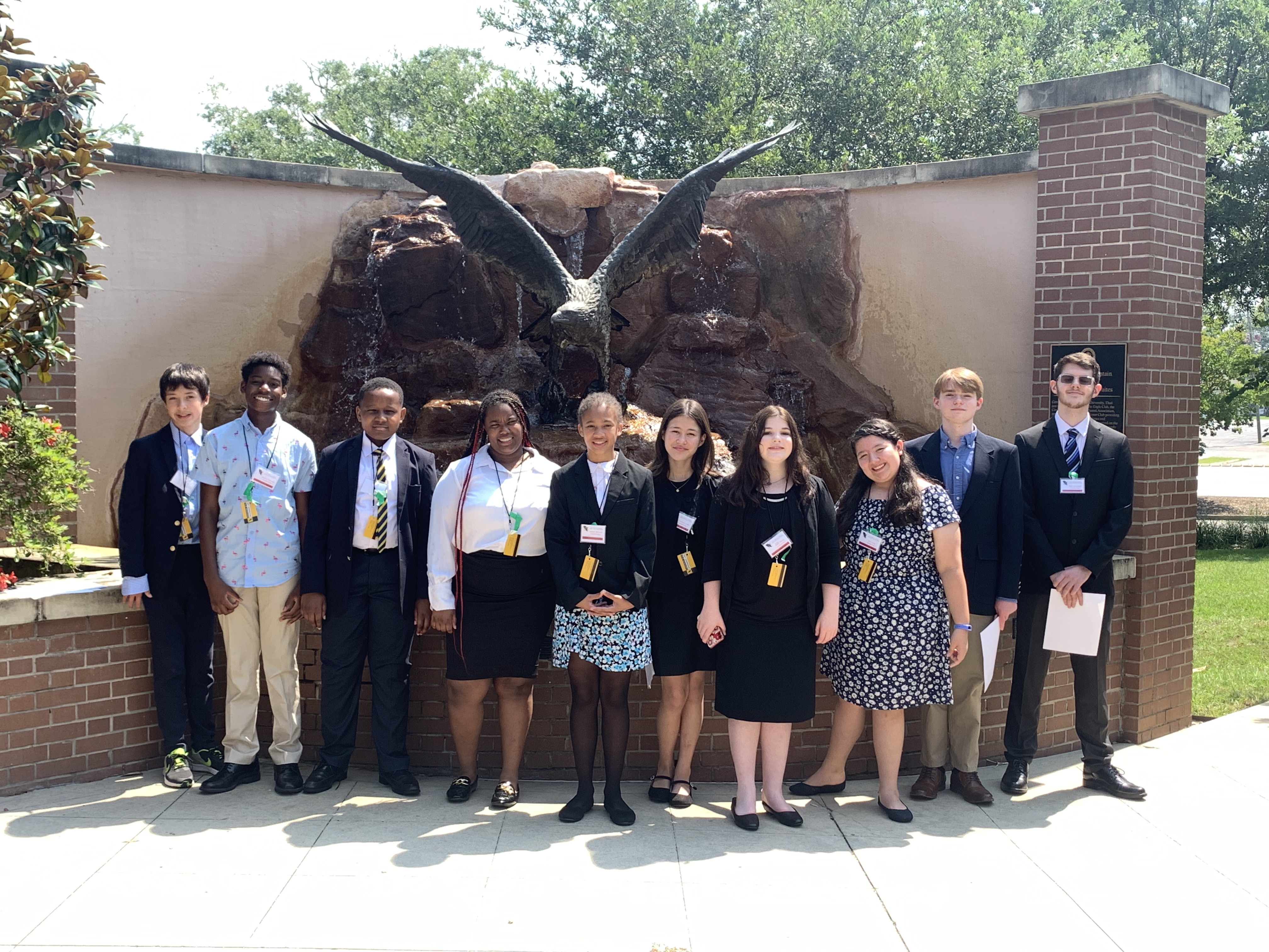 Leadership Program Students at the Alumni House