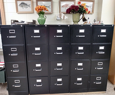 filing cabinets