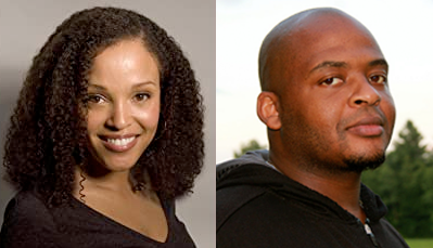 Photo of Jesmyn Ward and Kiese Laymon