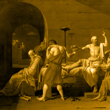 Graphic from The Trial and Death of Socrates