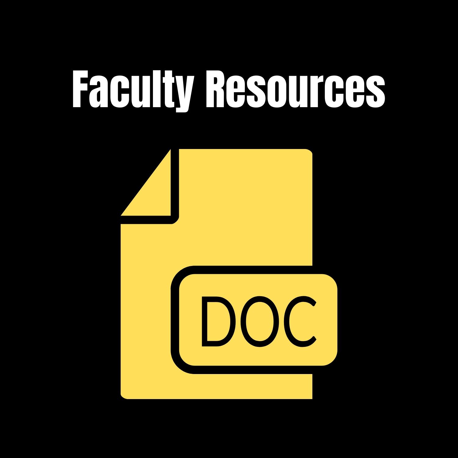 Faculty Resources