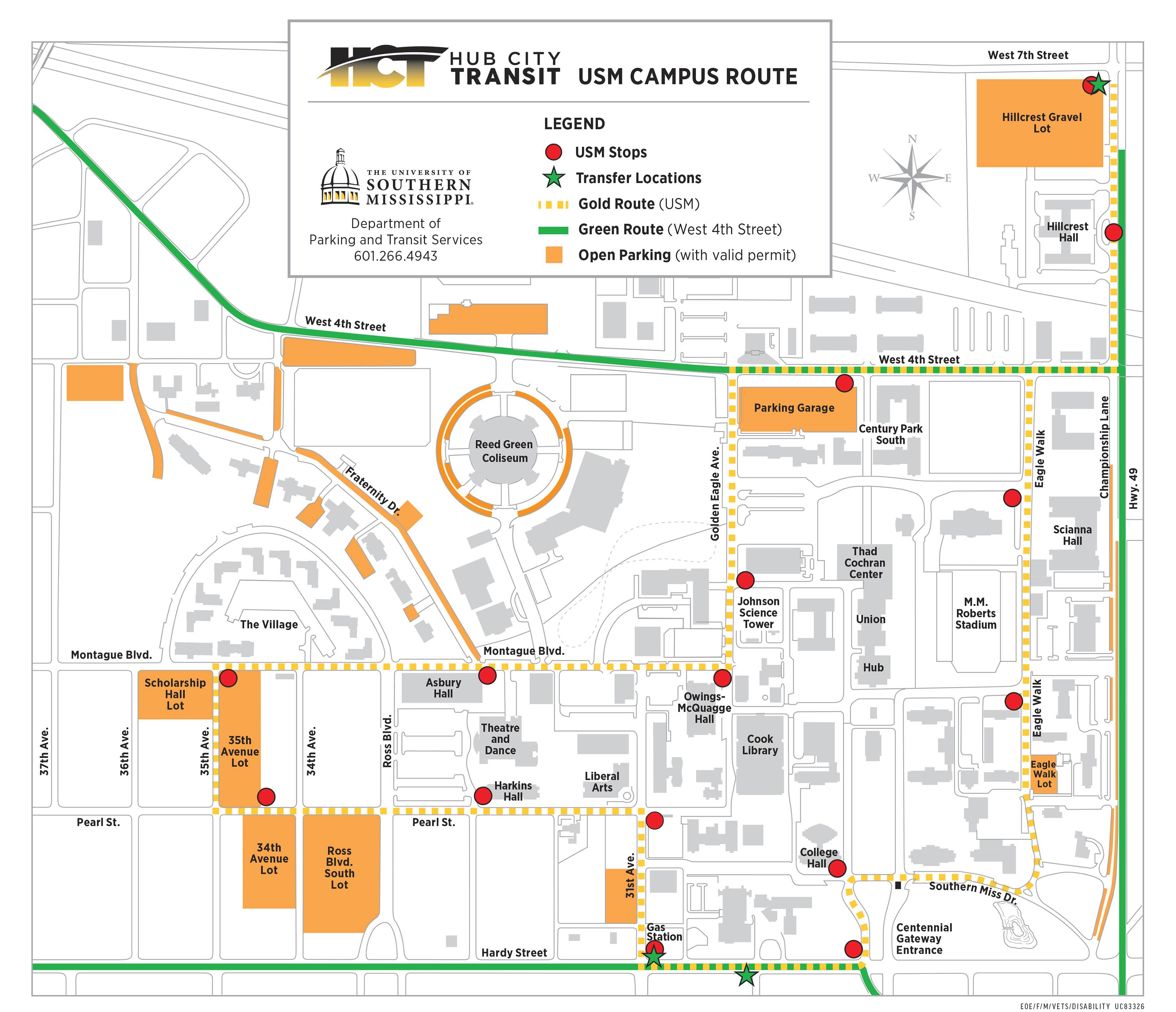 Hub City Transit Map