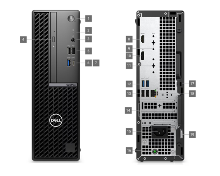 Dell OptiPlex Desktop Ports & Slots