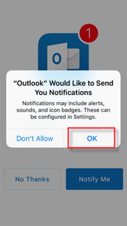 Outlook Notifications