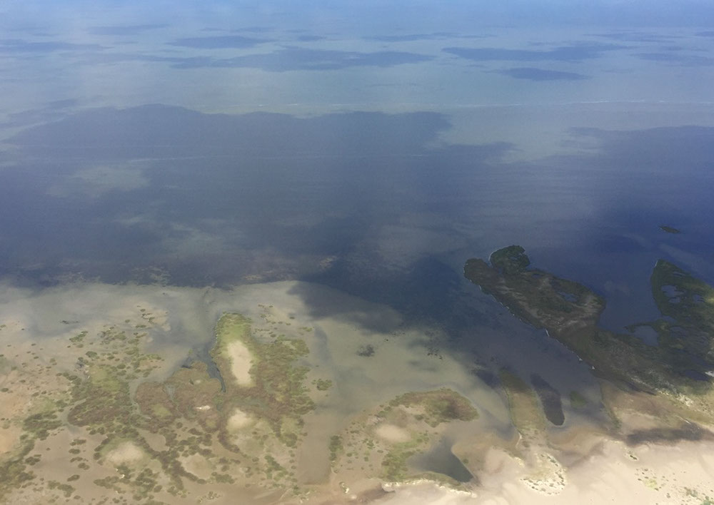 Aerial photo of the islands