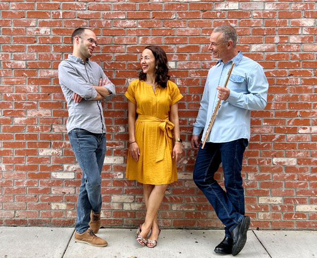 Pictured left to right: Dr. Brian Murphy, Dr. Susie Ruggiero, and Dr. Danilo Mezzadri