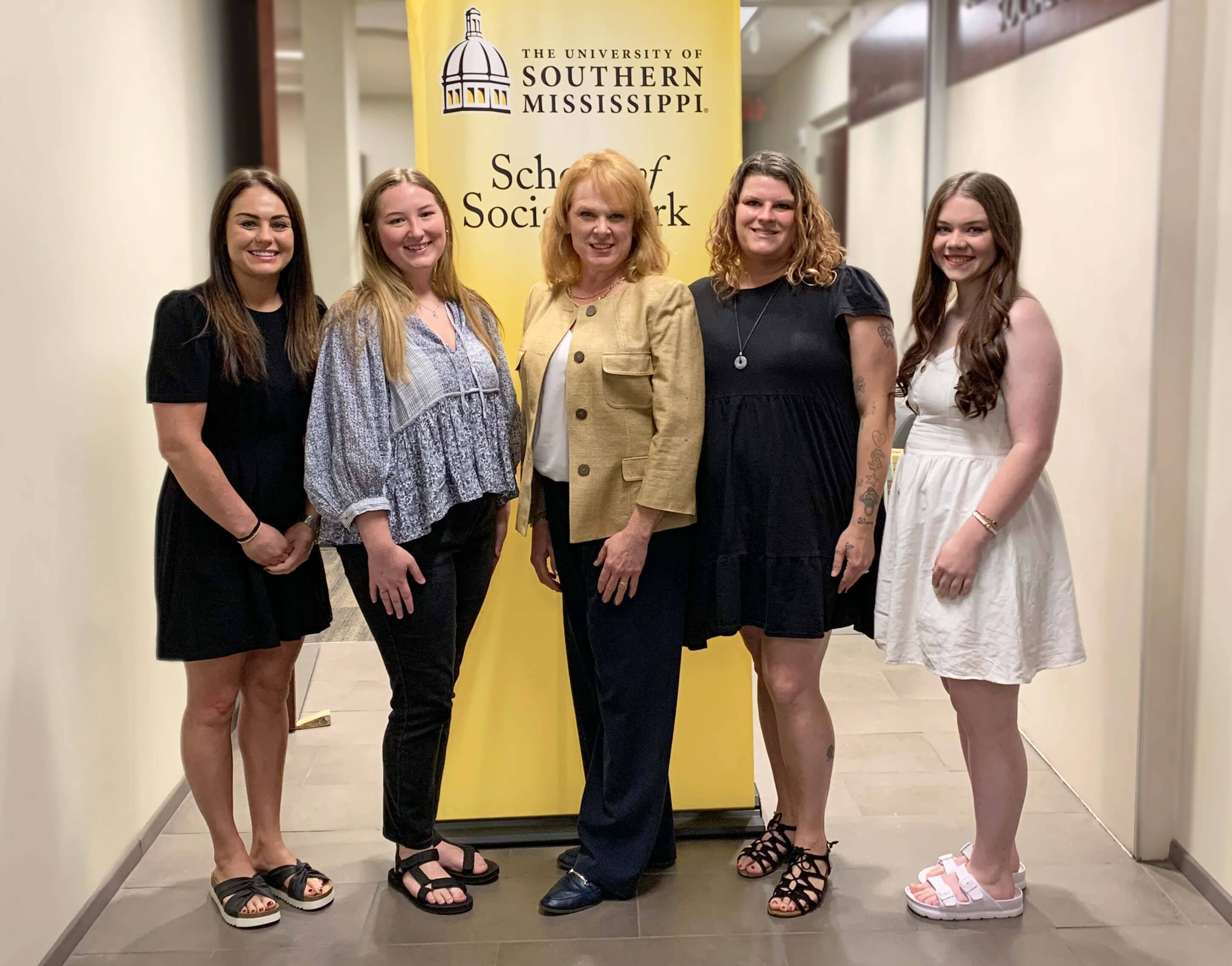 Bower Scholars at USM meet Rebecca Cockrell of the Bower Foundation