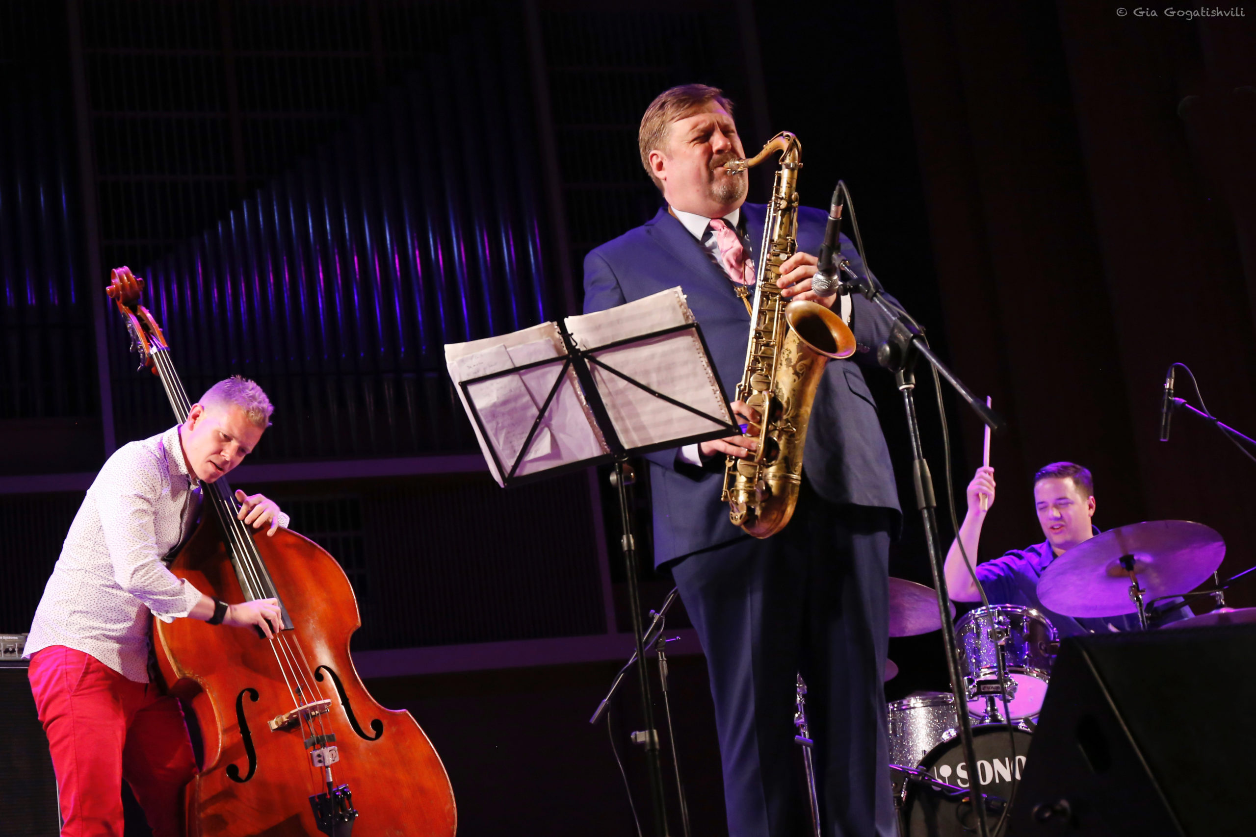 The Joel Frahm Trio performing