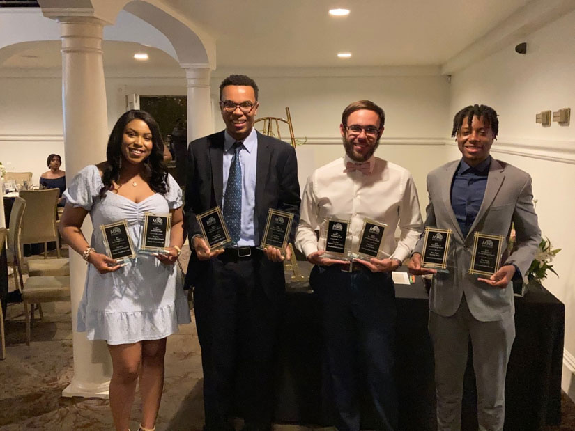 A few of the winners at the ceremony