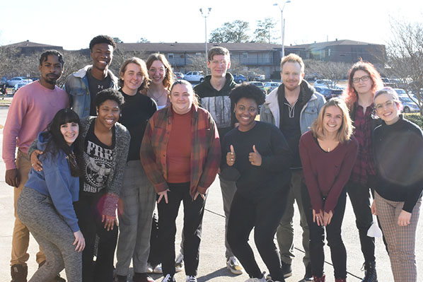 Front Row: Camila Salas Narvaez, Brietta Goodman, Rebecca Earehart, Makallen Kelley, Madison Queen, Aline Toloto Back Row: Detalion Dixon, Petron Brown, Mason Baria, Taylor Busch, Tristan King, Andrew Bledsoe, Jennifer Glass