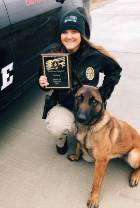 K-9 Sgt. Annie Bourgoyne and Officer Myles 2020