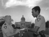 Lt. Warner Moffet and Officer Jerry Heidelburg